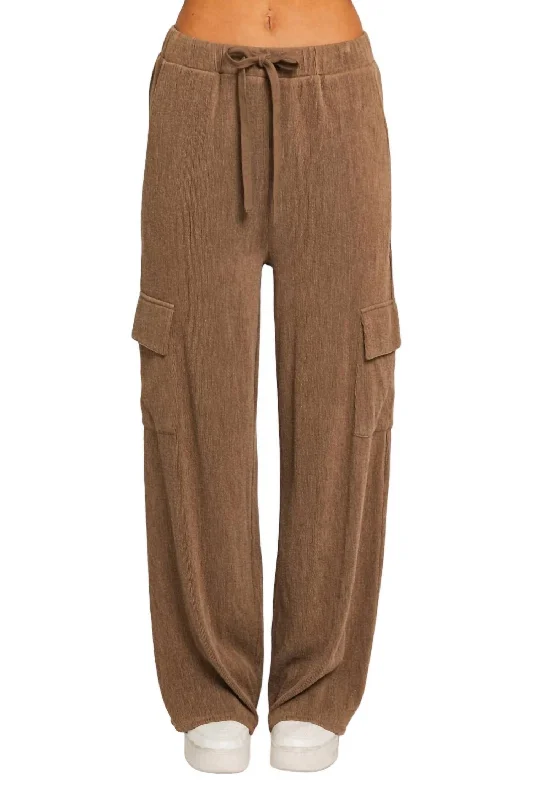 Shop Today, Save Tomorrow!Kerry Knit Cargo Pant In Mocha