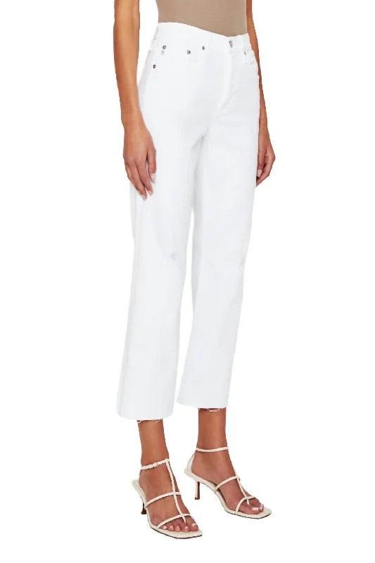 Hurry! While Supplies Last!Kinsley High Rise Pop Crop Denim In White
