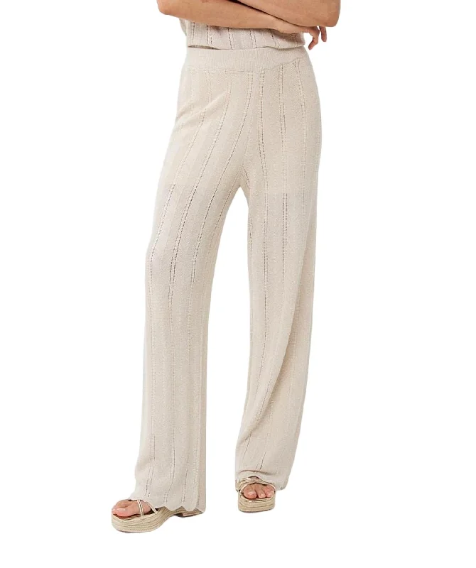 Stock Up and Save!Knit Trousers In Natural