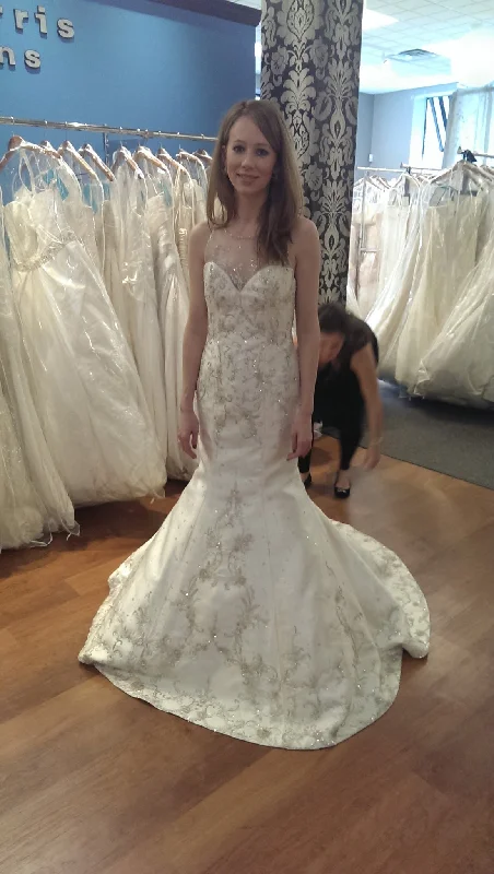 Shop Before It’s Gone!Lazaro Champagne Trumpet Gown