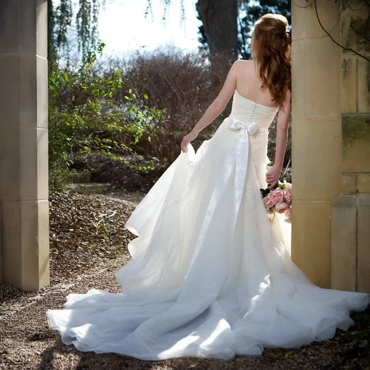 Amazing Prices You Can’t Resist!Lazaro Strapless Floral Lace A-Line