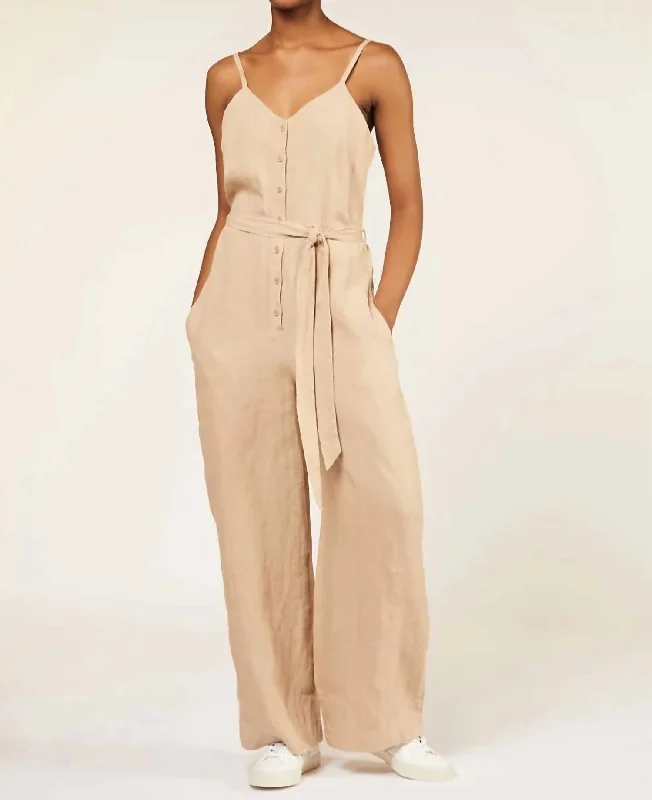 Shop the Hottest Deals!Linen Overall In Beige