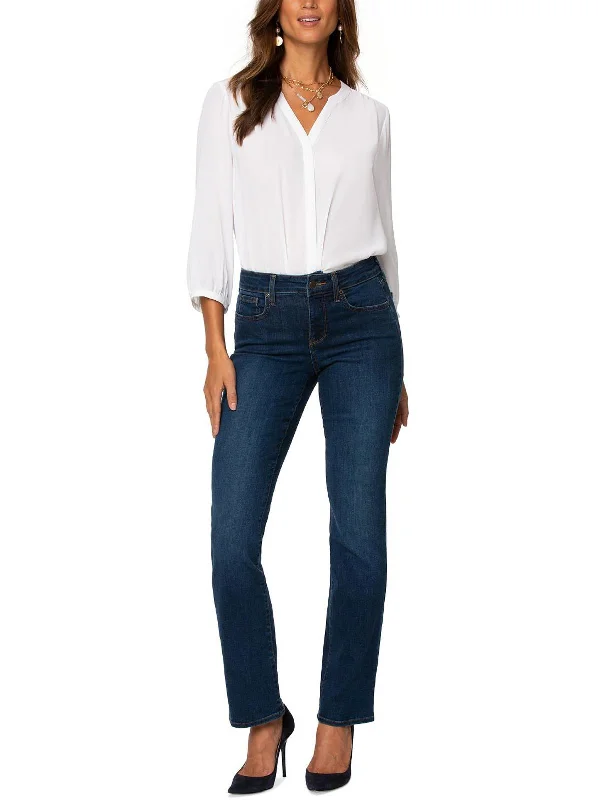 Steals and Deals Await!Marilyn Womens Denim Lift Tuck Straight Leg Pants