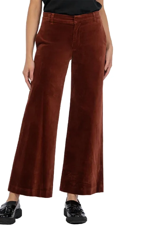 Your Favorite Items on Sale Now!Meg High Rise Velveteen Trouser In Brick