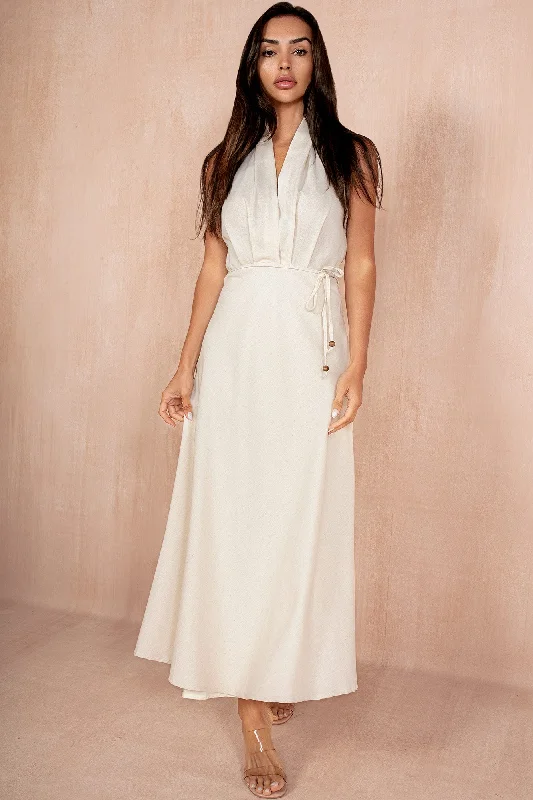 Sale Alert – Get Ready to Shop!Mina Stone Linen Maxi Dress