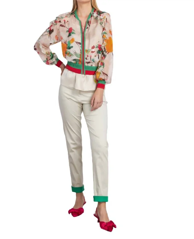 Seasonal Sale – Shop Now!Pants With Folded Bottom In Beige