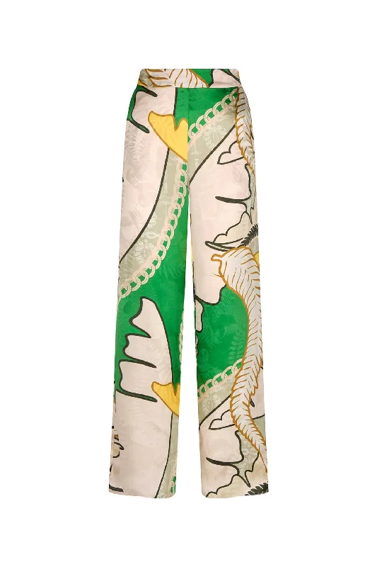 Your Shopping Wish, Our Discount Command!Santo Tomas Jacquard Pants In Green