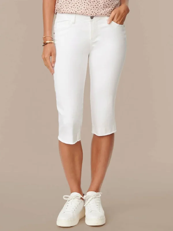 Hurry! While Supplies Last!Skimmer Capri Pants In Optic White