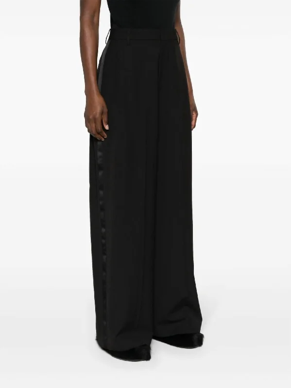 Don't Miss Out!Tuxedo Stripe Trouser In Black