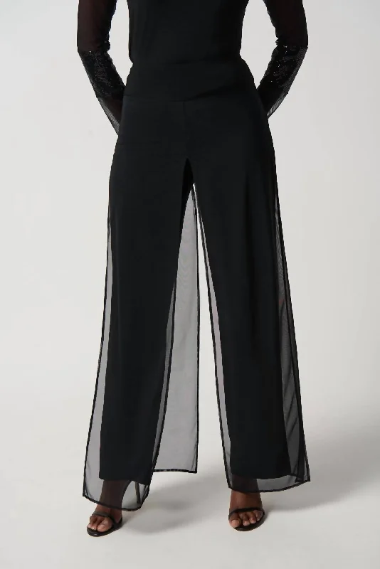One Day Only – Huge Savings!Wide Leg Knit Pants In Black