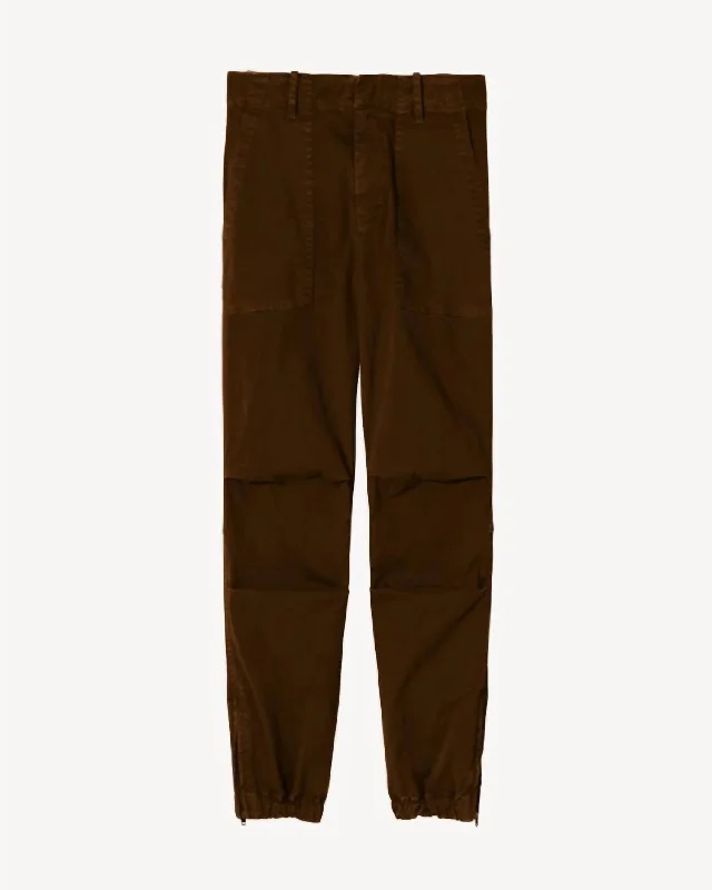 More Discounts, More Joy!Women's Cropped Military Pants In Coffee