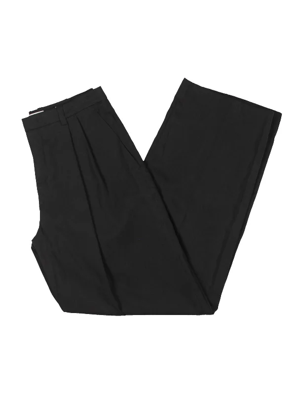 Your Best Deals Are Here!Womens High Rise Pleated Wide Leg Pants