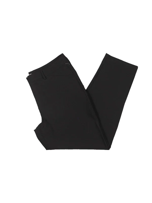 Amazing Prices You Can’t Resist!Womens Mid Rise Business Straight Leg Pants