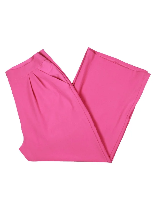 Huge Price Cuts Await!Womens Pleated Professional Wide Leg Pants