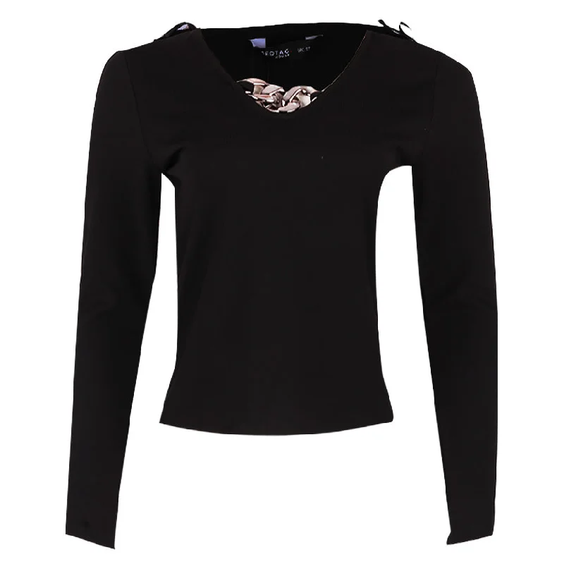 One Day Only – Huge Savings!REDTAG Black Formal Jersey Top for Women