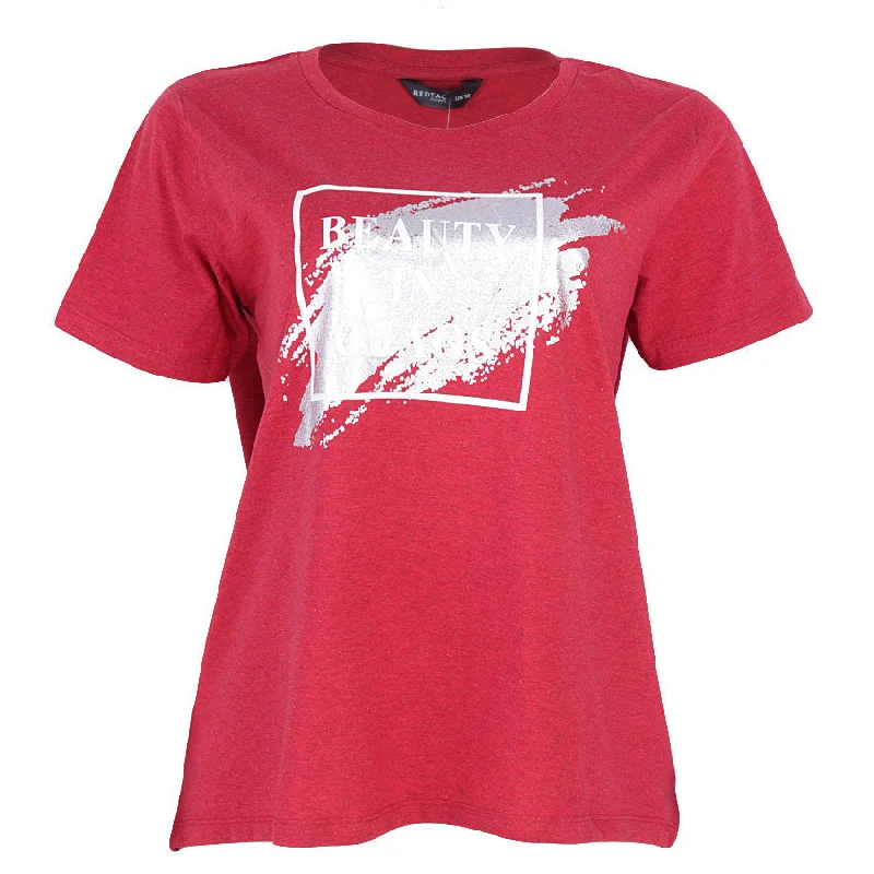 Your Shopping Wish, Our Discount Command!REDTAG Red Casual T-Shirt