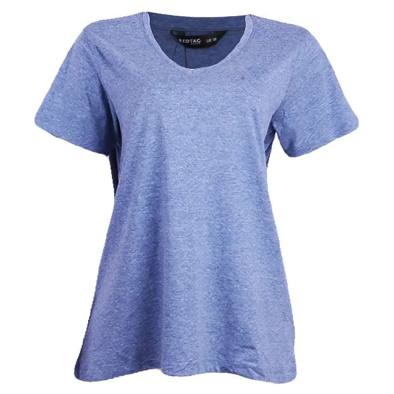 Bigger Savings, Better Shopping!REDTAG Blue Casual T-Shirt for Women