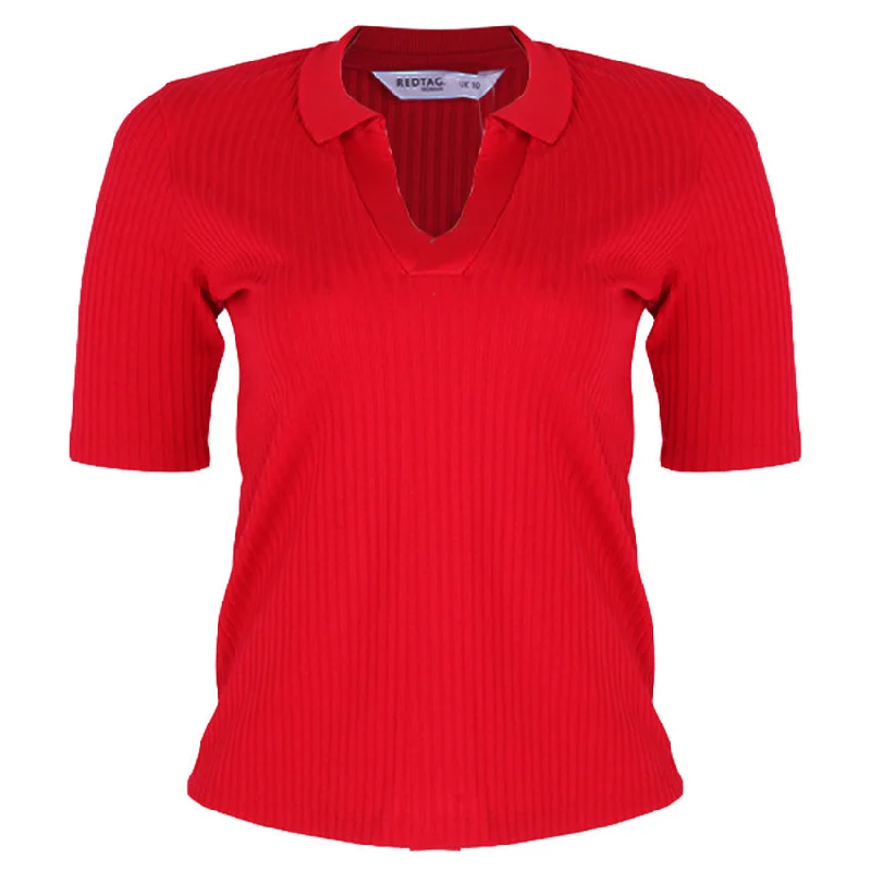 Shop Now and Save!REDTAG Women's White Formal Jersey Tops