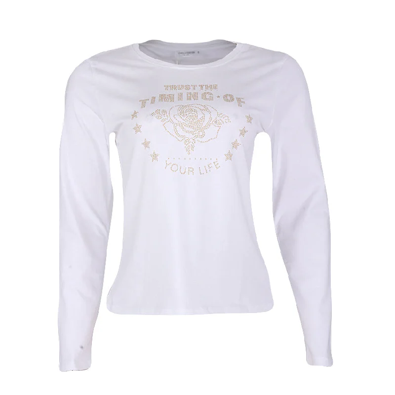Your Shopping Spree Starts Here!REDTAG Women's White Casual T-Shirts