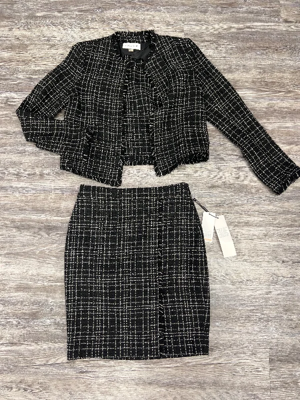 The Best Offers Are Here!Black & White Skirt Set 2pc Calvin Klein, Size 2P
