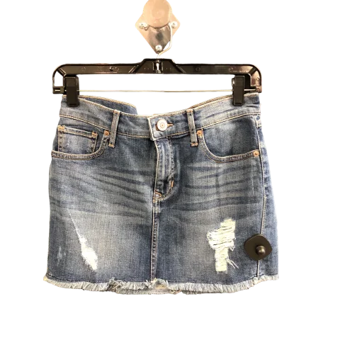 Your Chance to Save is Now!Blue Denim Skirt Mini & Short Express, Size Xs