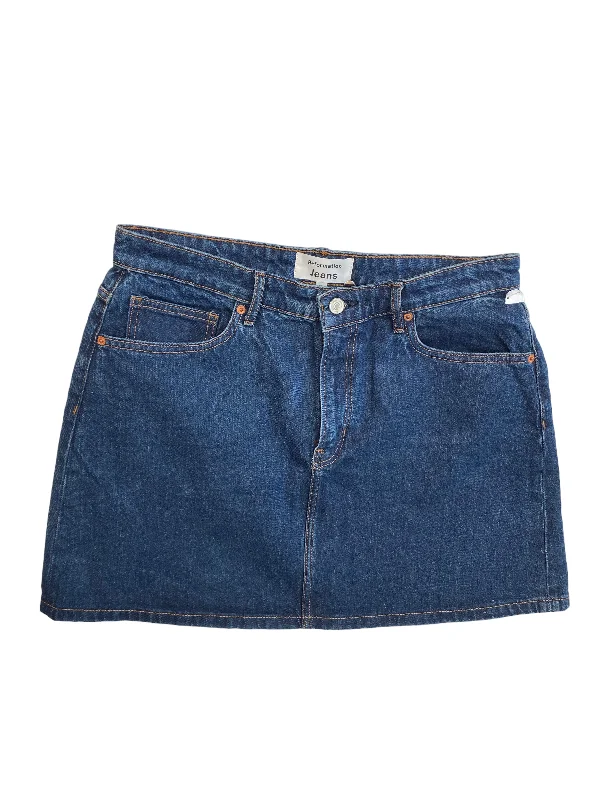 Save Like Never Before!Blue Denim Skirt Mini & Short Reformation, Size 10