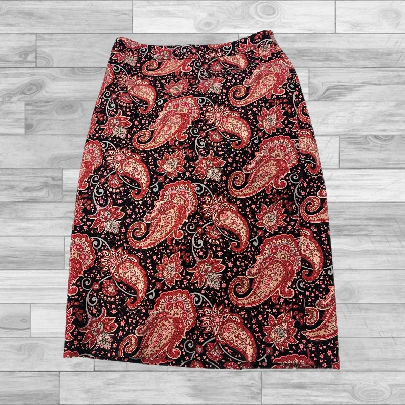 Today Only – Don’t Miss It!Floral Print Skirt Midi Talbots, Size 6