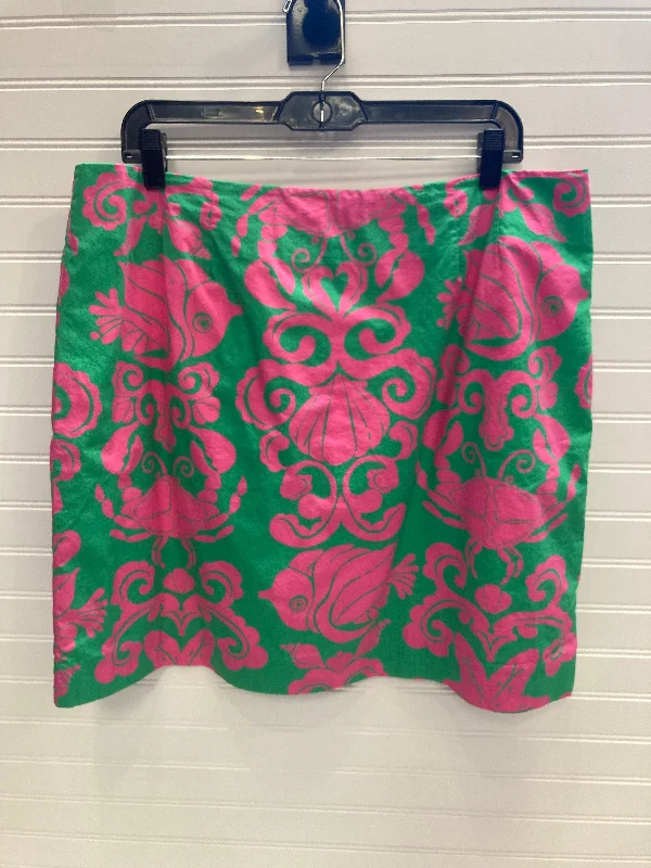Shop Before It’s Gone!Green & Pink Skirt Designer Lilly Pulitzer, Size 16