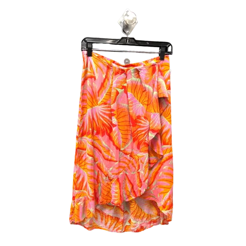 Sale Alert – Get Ready to Shop!Orange & Pink Skirt Midi Cynthia Rowley, Size S