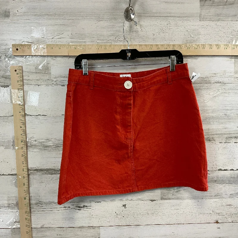 Limited Stock Available!Orange Skirt Mini & Short Bdg, Size L