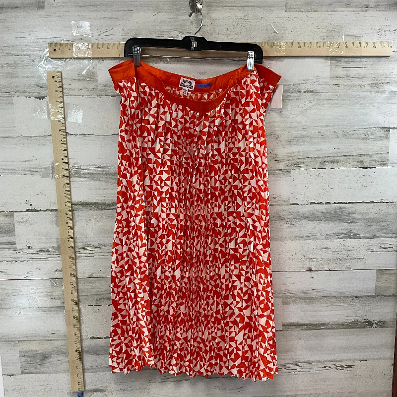 Exclusive Deals Just for You!Orange & White Skirt Midi FUTURE COLLECTIVE, Size 20