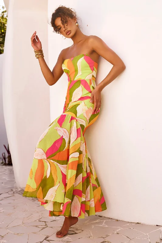 Hottest Discounts of the Year!All For Her Maxi Dress - Green Multi