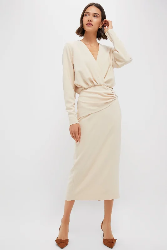 Incredible Savings Inside!Cream Fraser Midi Dress