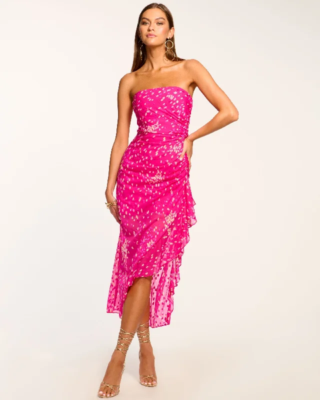 Hurry, Sale Ends Soon!Leonard Strapless Midi Dress