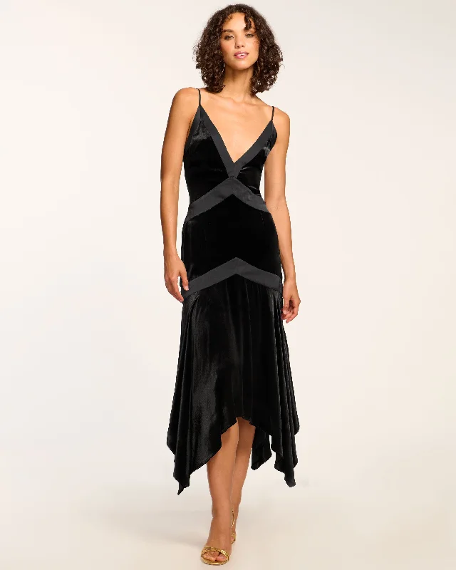 Huge Price Cuts Await!Louisa Velvet Midi Slip Dress