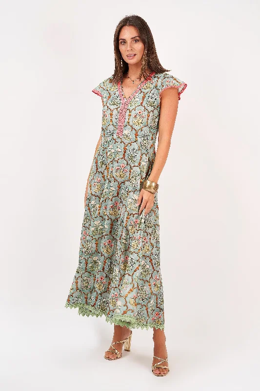 Unmissable Offers Await!Naudic - Bluebird Dress - Victoria Print - Blue