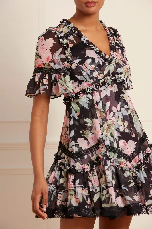 Biggest Sale of the Season!Paradise Garden Sonata Georgette Micro Mini Dress