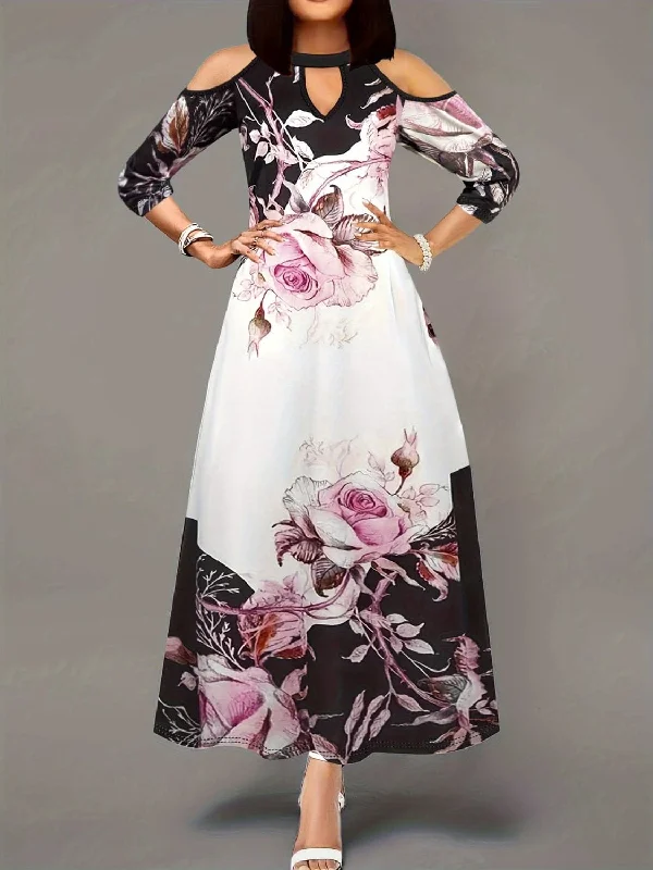 Don't Miss Out!Stylish Plus Size Cold Shoulder Dress