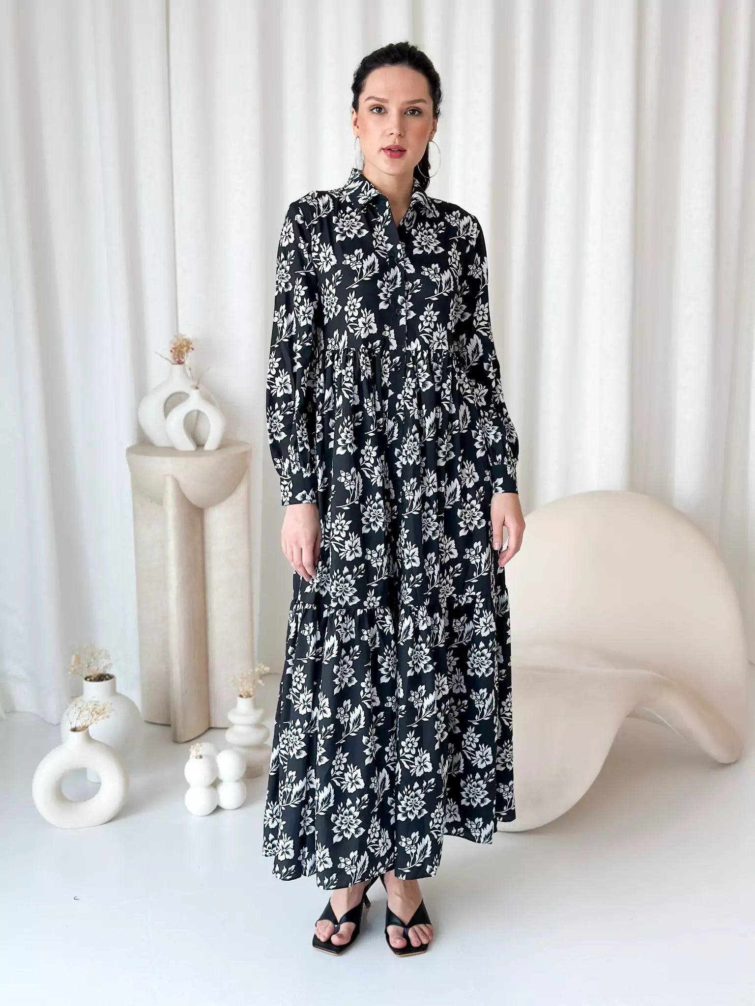 Today Only – Don’t Miss It!Ruby Radiance Black Floral Dress