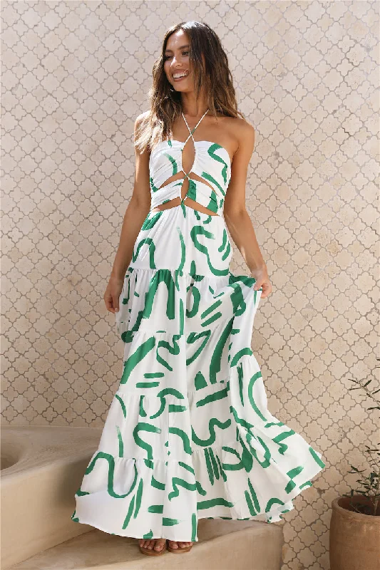 Save Up to 50% Off!SEVEN WONDERS Yorkalina Maxi Dress Emerald