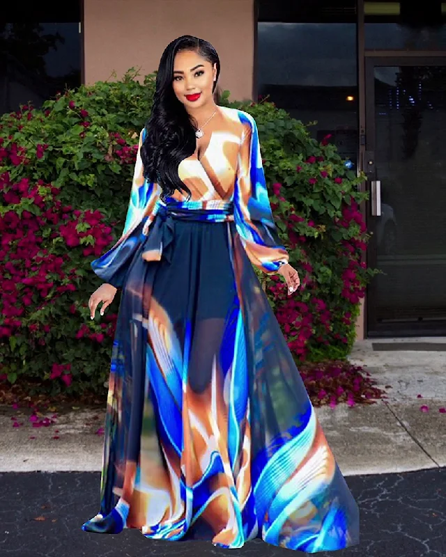 Get Ready to Save!Snowy Breeze Maxi Dress