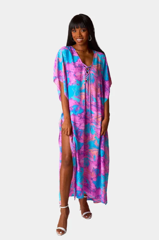 Everything Must Go!Tortolla Caftan Maxi Dress - Electro Pop