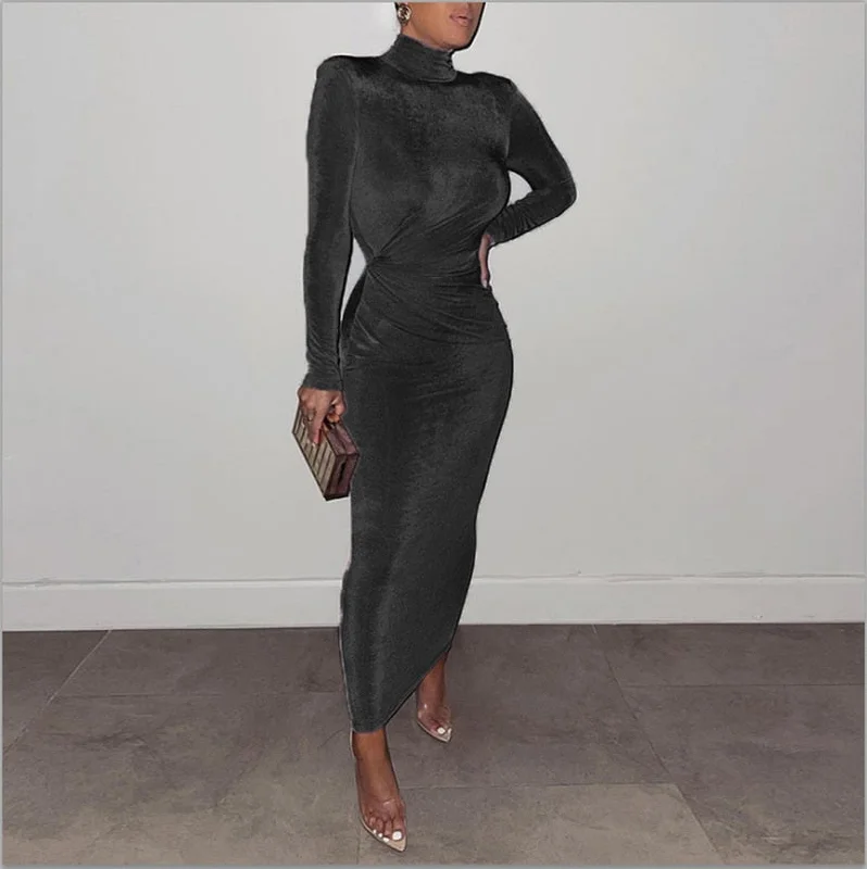 dark gray dress