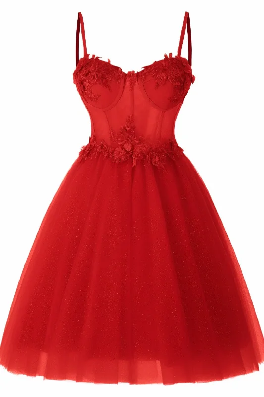 Massive Price Cuts!A-Line Short-Mini Tulle Prom Dress CS0400