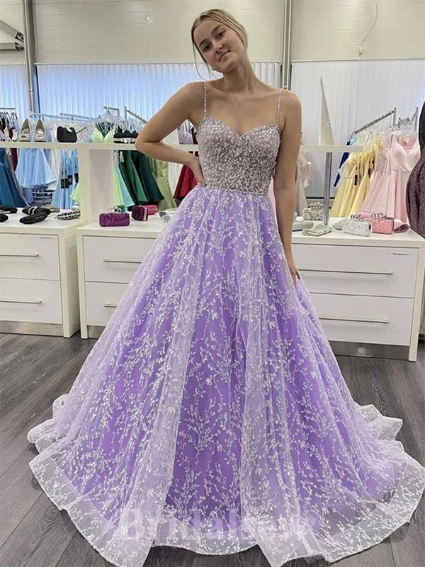 Stock Up and Save!A-line Spaghetti Straps Modest Elegant Formal Best Long Party Evening Prom Dresses PD1323