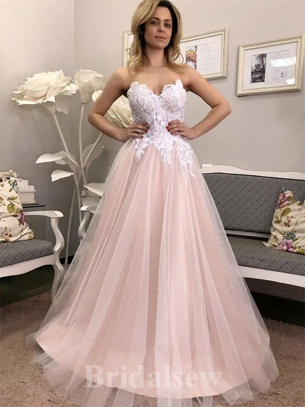Price Drops You’ll Love!A-line Strapless Popular Tulle Hot Elegant Modest Long Party Evening Prom Dresses PD1316