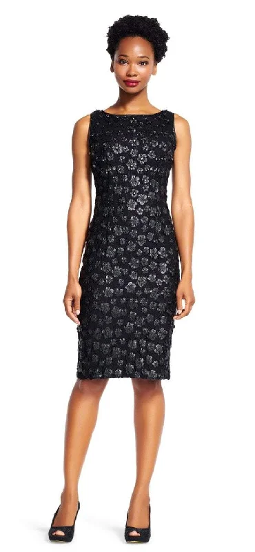 More Discounts, More Joy!Adrianna Papell - Floral Faux Leather Dress AP1E200023