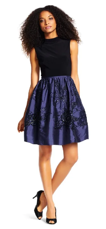 Unmissable Offers Await!Adrianna Papell - High Neckline Embellished Short Dress AP1E200162