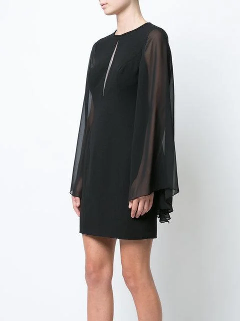 Save More When You Shop More!Aidan Mattox - MN1E201304 Sheer Long Sleeve Jewel Sheath Dress