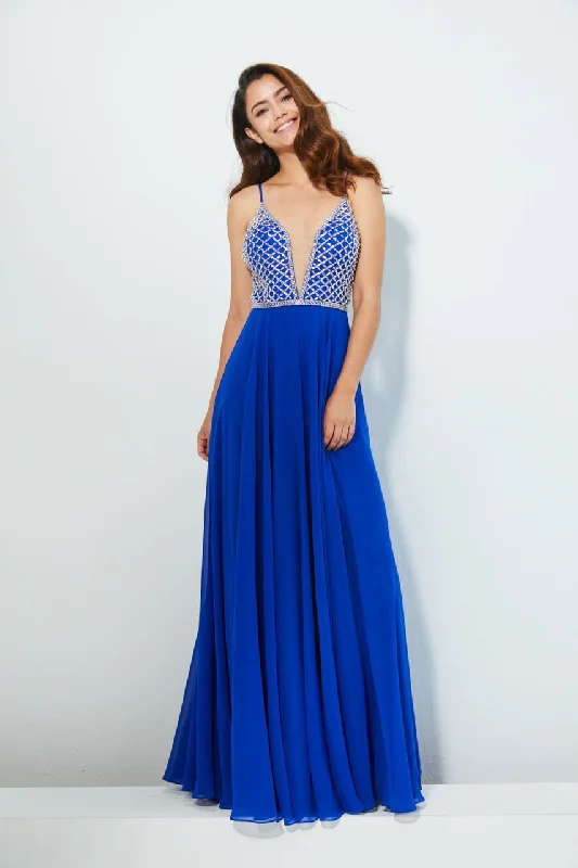 Great Deals, Just for You!Angela & Alison - 81053 Bedazzled Deep V-neck A-line Dress